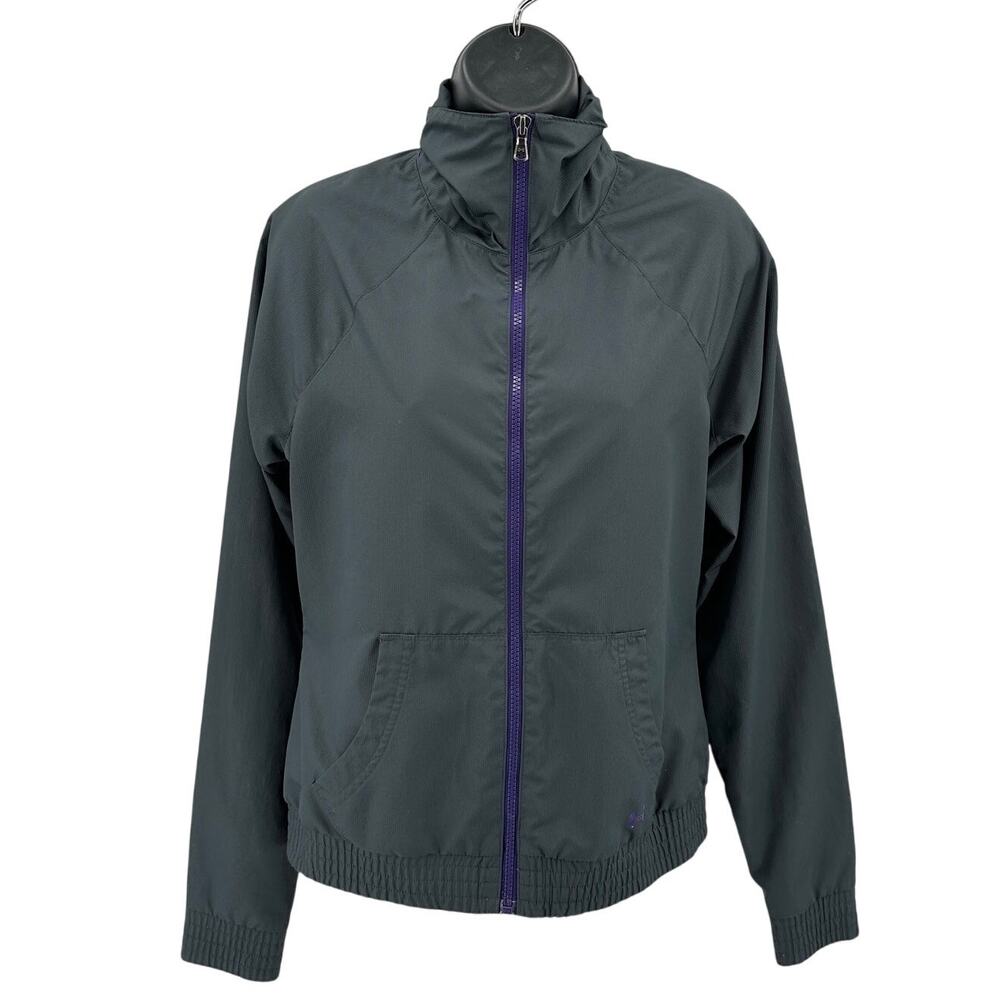 Under Armour Jacket Womens S Semi Fitted Gray Full Zip Lightweight Windbreaker